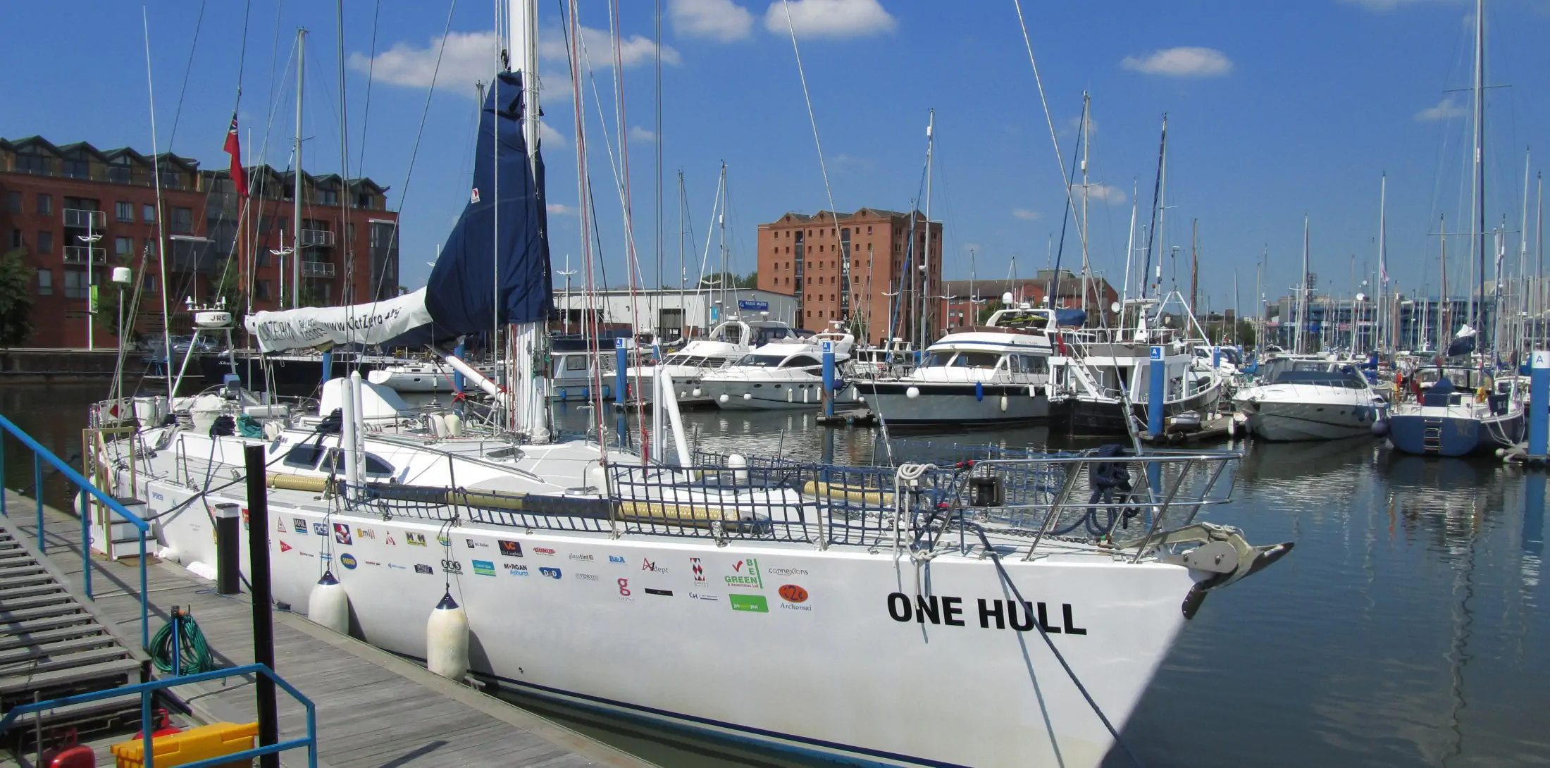 Yacht at Kingston Upon Hull UK