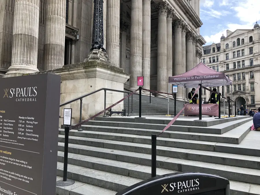 St Paul's Cathedral 25th June 2021 - no queue