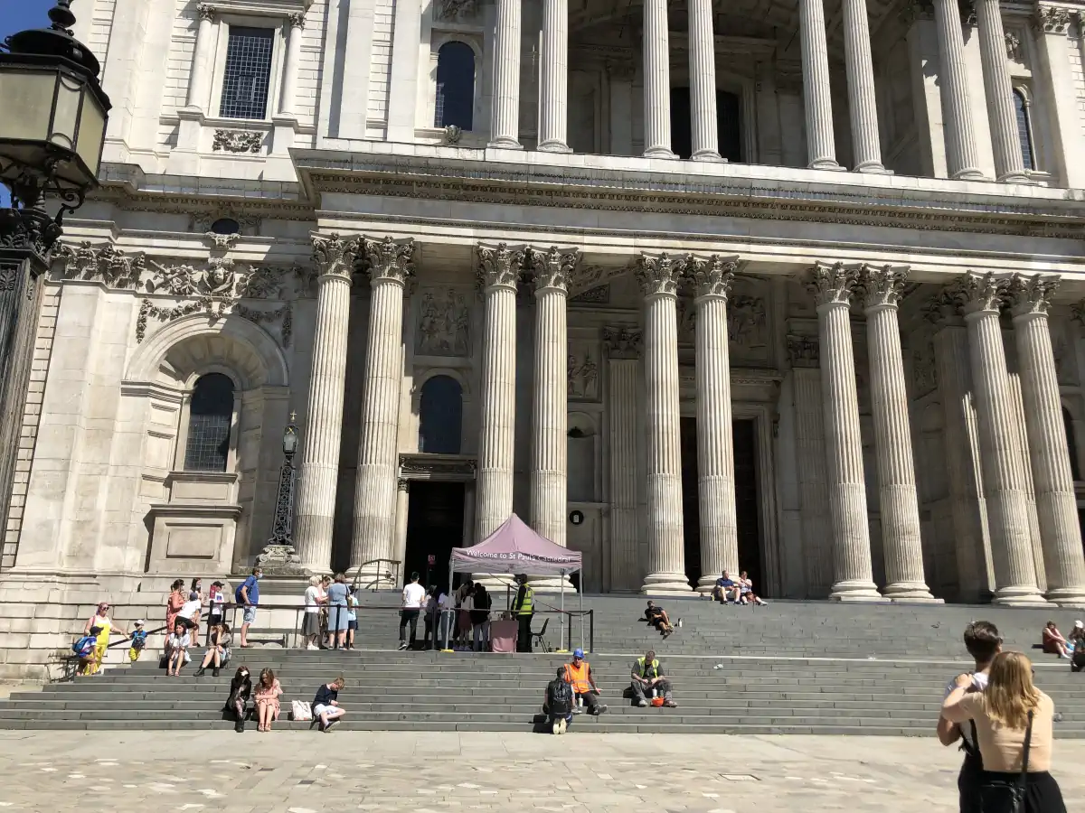 St. Paul's Cathedral West entrance 1st June 2021 (Copyright UK Entry)