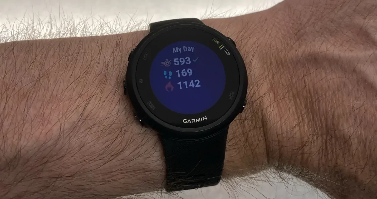 Garmin Watch Showing Steps