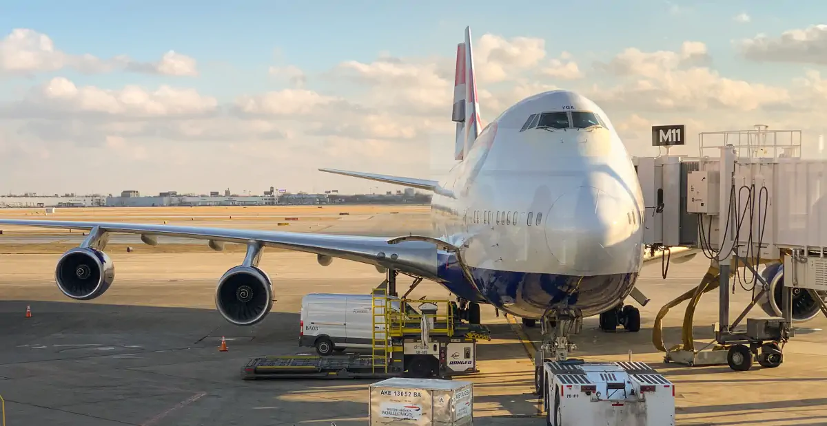 British Airways aircraft on stand