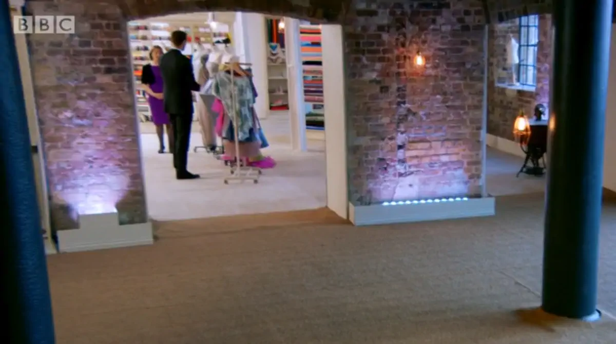 Metropolitan Wharf Interior - The Great British Sewing Bee Season 3 - Patrick Grant and May Martin