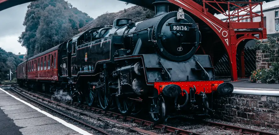 Steam Train at Station