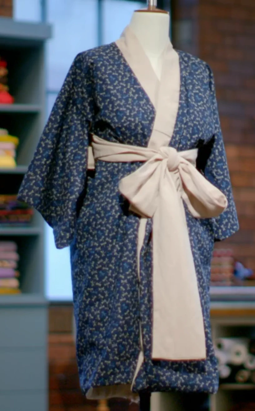 Kimono-inspired dress, by Brogan