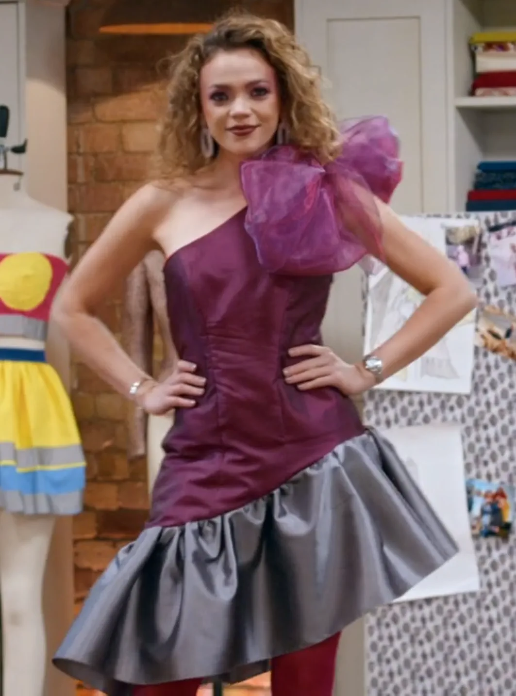 1980s style cocktail dress, by Liz